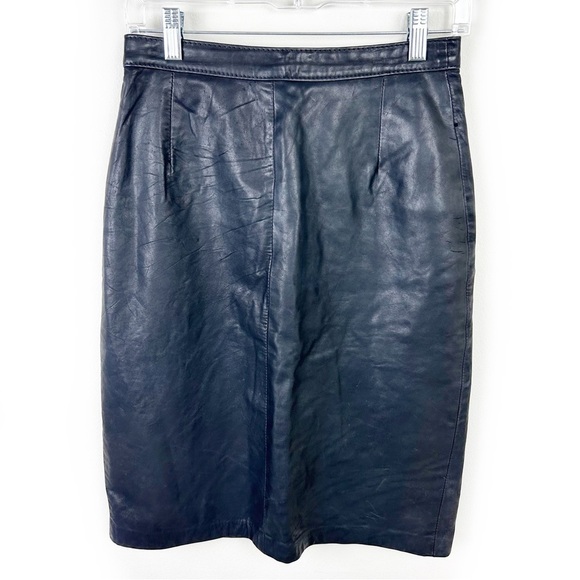 Vintage Gino di Giorgio leather skirt - Picture 1 of 13